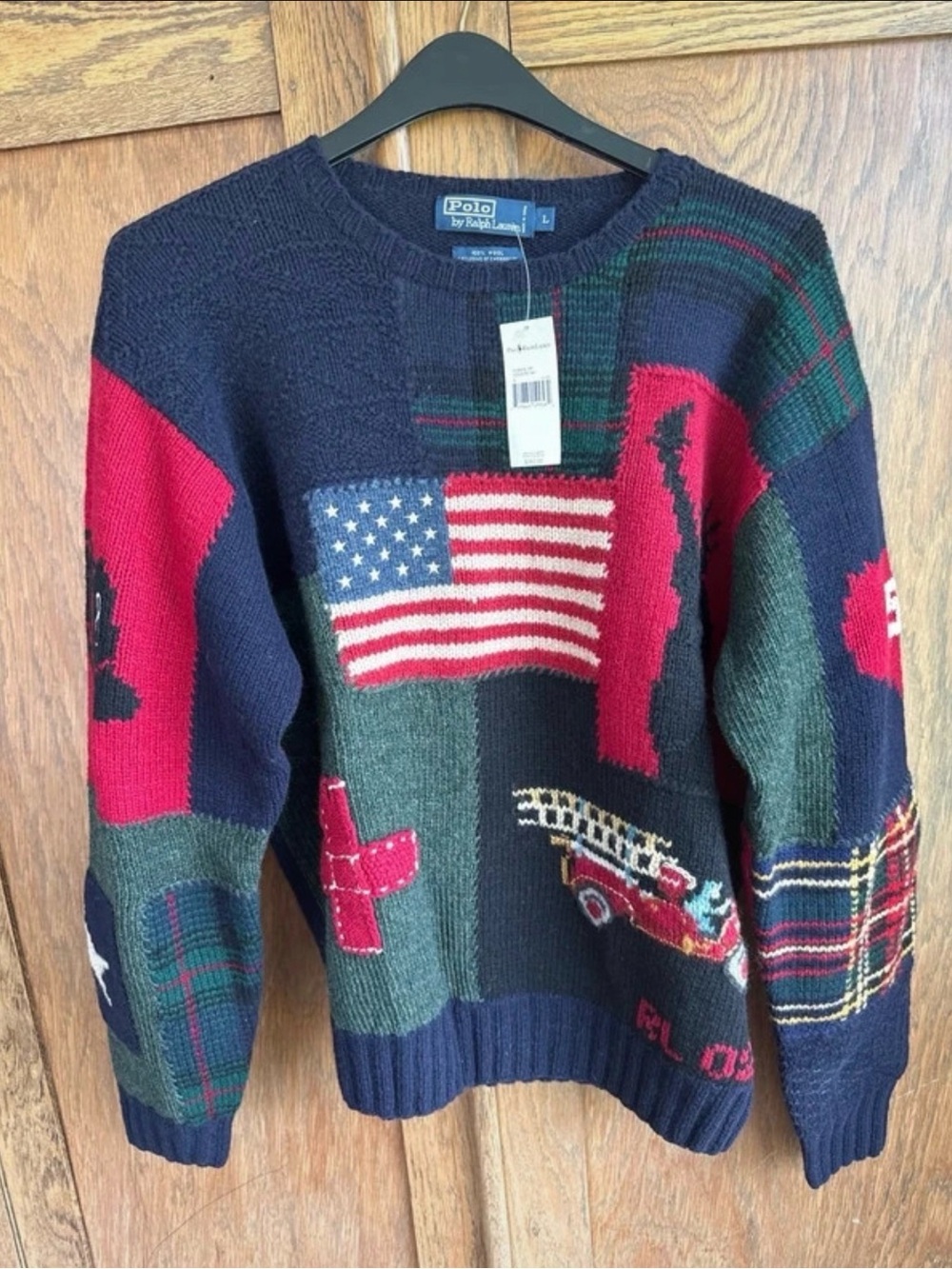 Vintage 2001 Polo by Ralph Lauren 9/11 Tribute Sweater